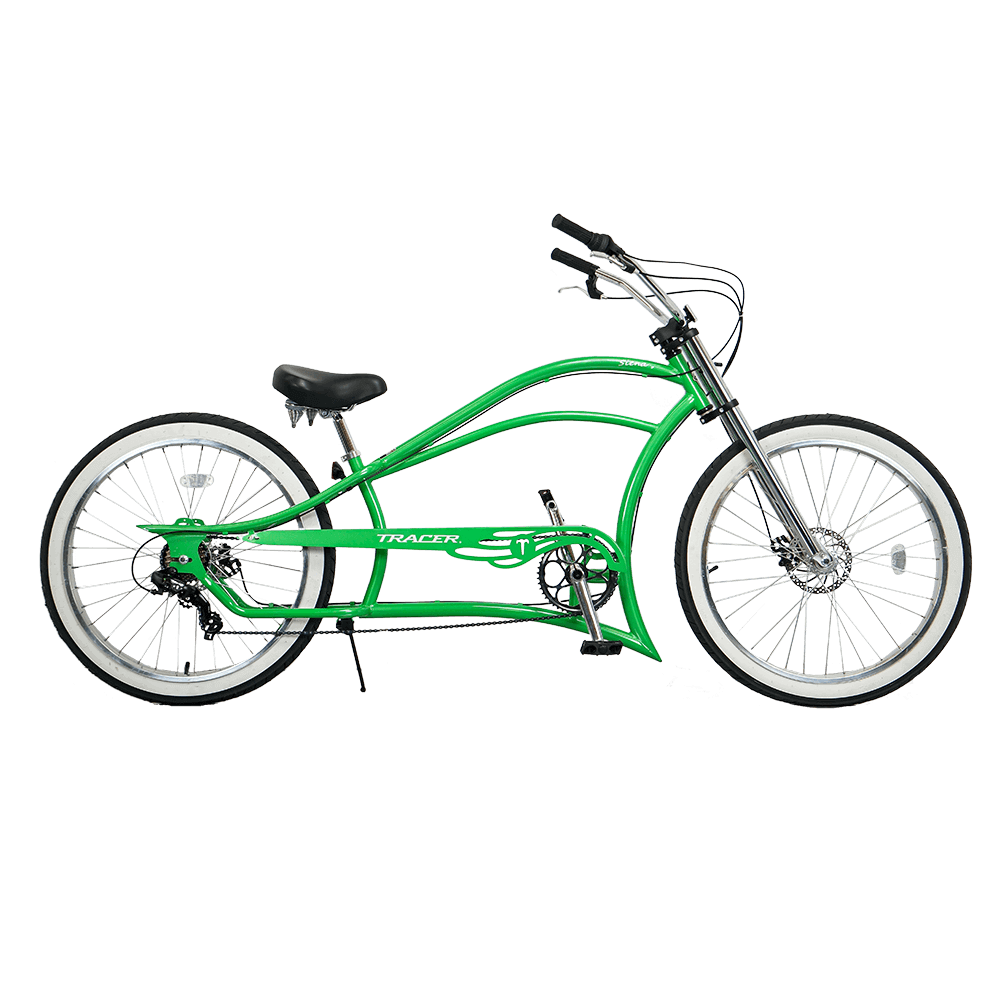 Tracer Siena 26'' Chopper Stretch Cruiser Fat Tire Bike 1 Speed/7 Speed