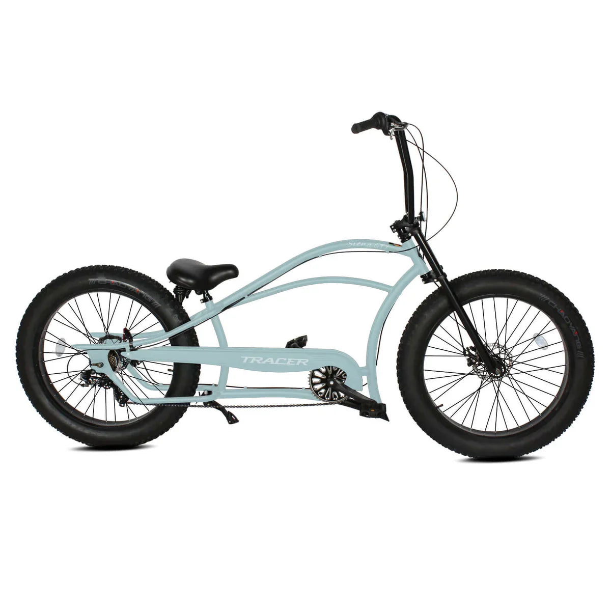 Tracer Siena GT 26'' Chopper Stretch Cruiser Fat Tire Bike Oversized Frame, Hi-rise Handlebar in 1 Speed/7 Speed
