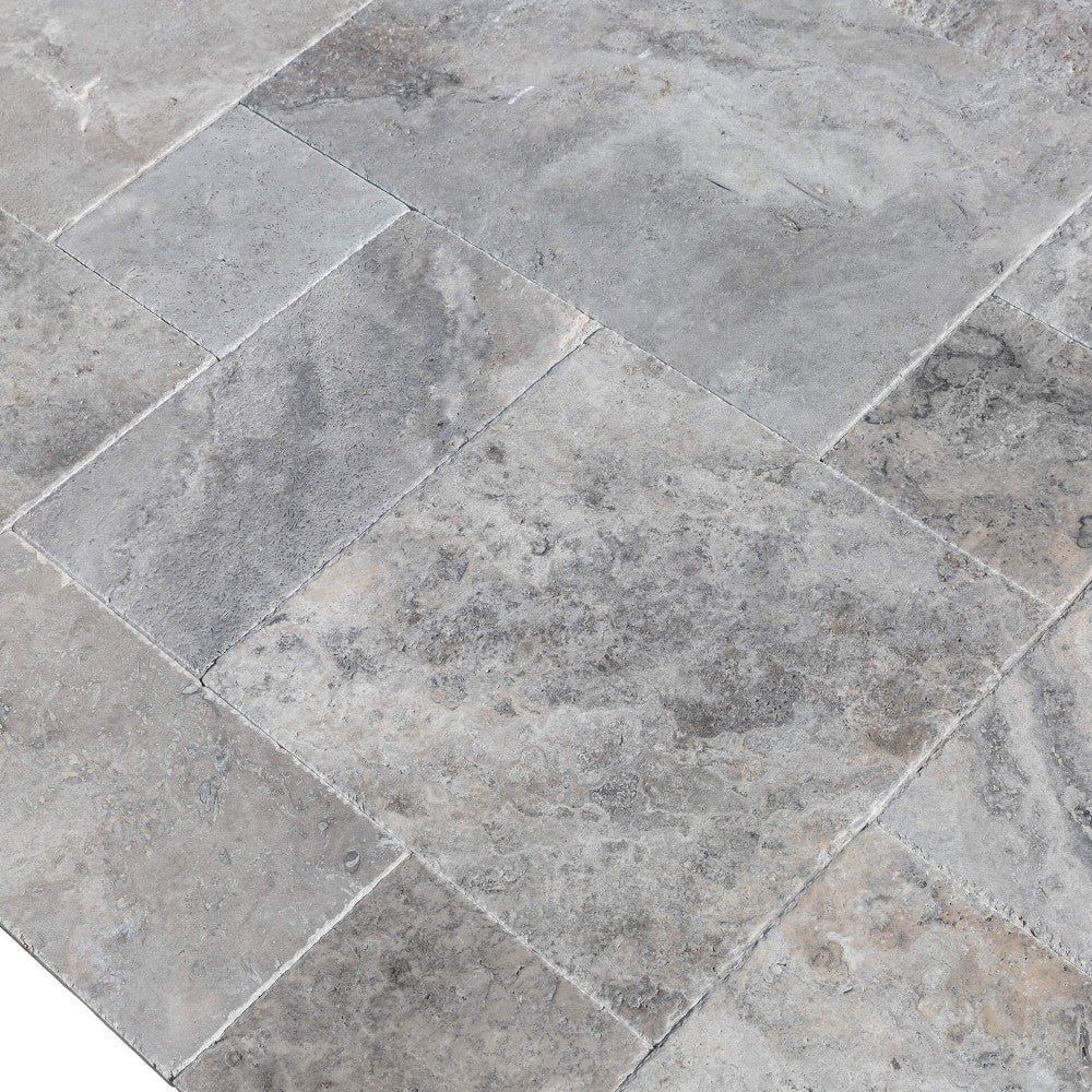 Silver Antique Pattern Brushed, Chiseled, and Partially Filled - Full Truckload