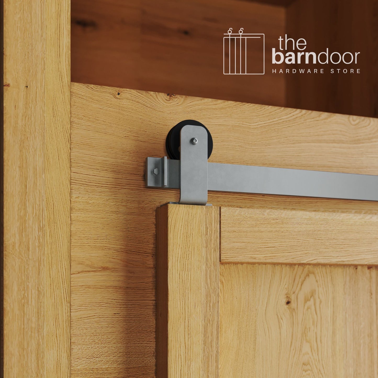 Mini Straight Top Mount Barn Door Hardware