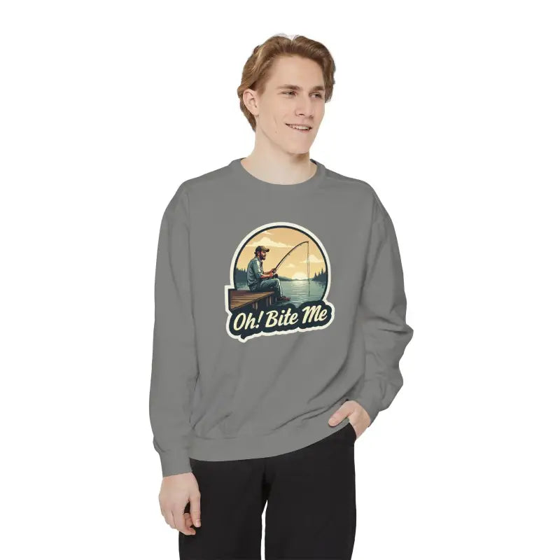 Ocean State Styles Sweatshirt Sitting On The Dock Bite Me