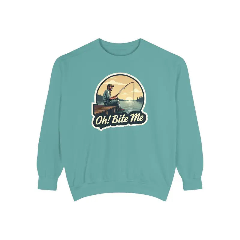 Ocean State Styles Sweatshirt Sitting On The Dock Bite Me