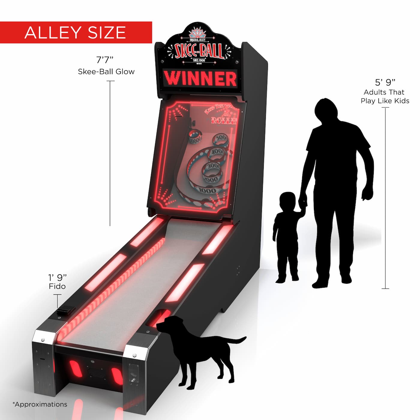 Skee-Ball® Home Arcade Glow