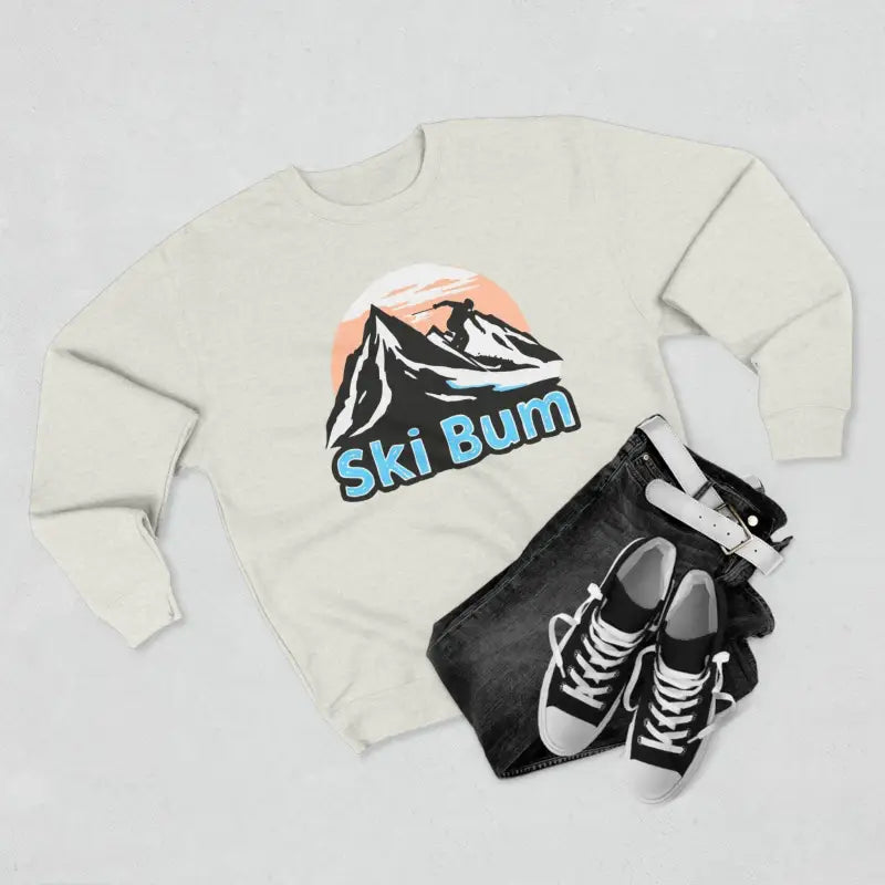 Ocean State Styles Sweatshirt Ski Bum Mountain Graphic