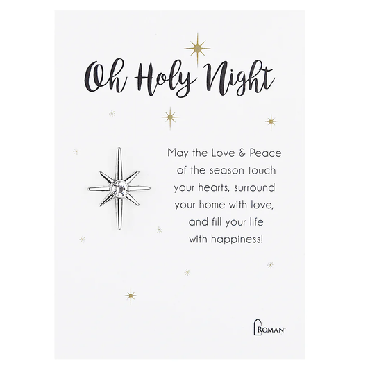 Oh Holy Night - Silver North Star Pin