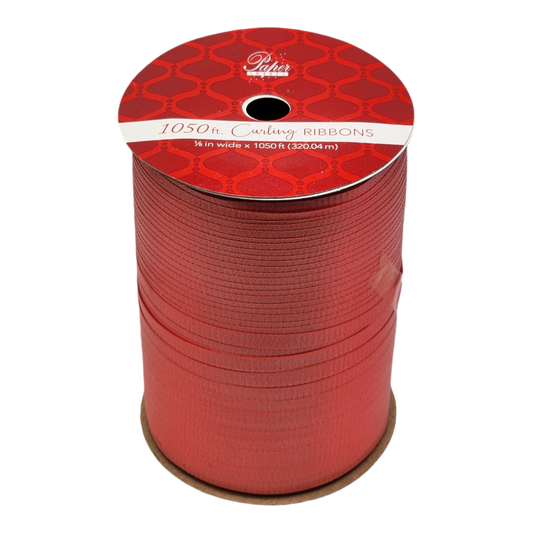 1/8 Inch Curling Ribbon - 1050 Feet - Red