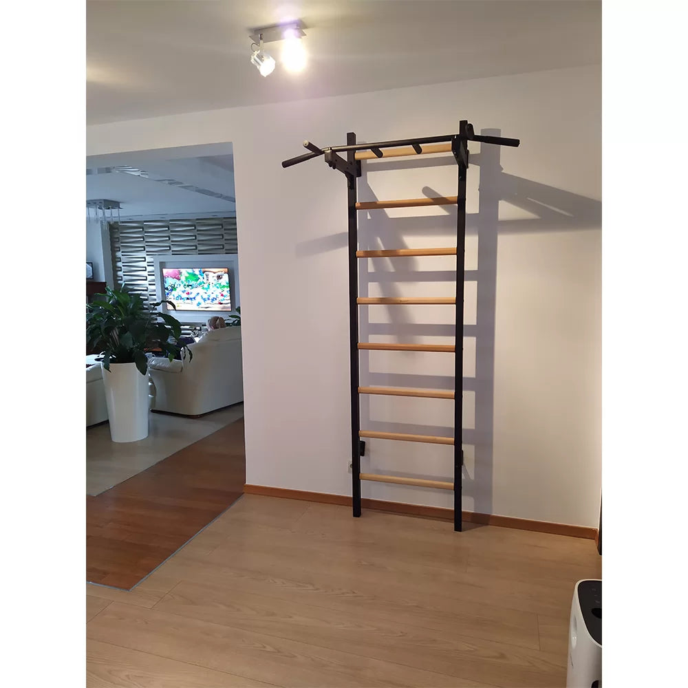 BenchK 221 Gymnastic Wall Bars with Ring and Swing Accessories