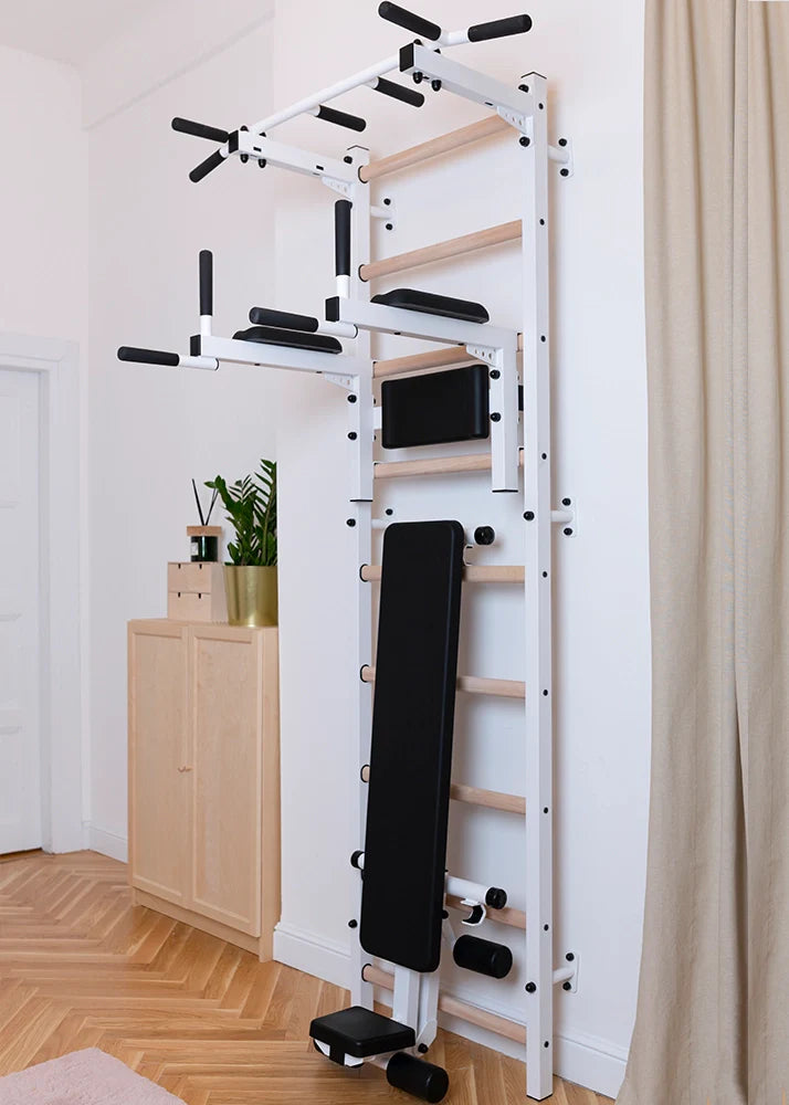 BenchK 723 Gymnastic Ladder with Workout Bench for Home Gym or Fitness Room