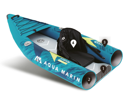 Aqua Marina Steam-412 Whitewater Kayak - 2 Person