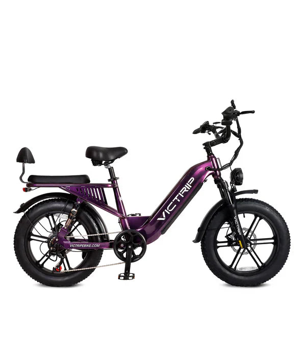 Victrip Mimas Torque Sensor Step Thru EBike with Rack and Fender