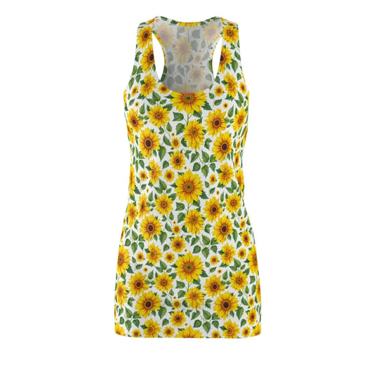 Ocean State Styles Dress Sunflower Patterned Racerback
