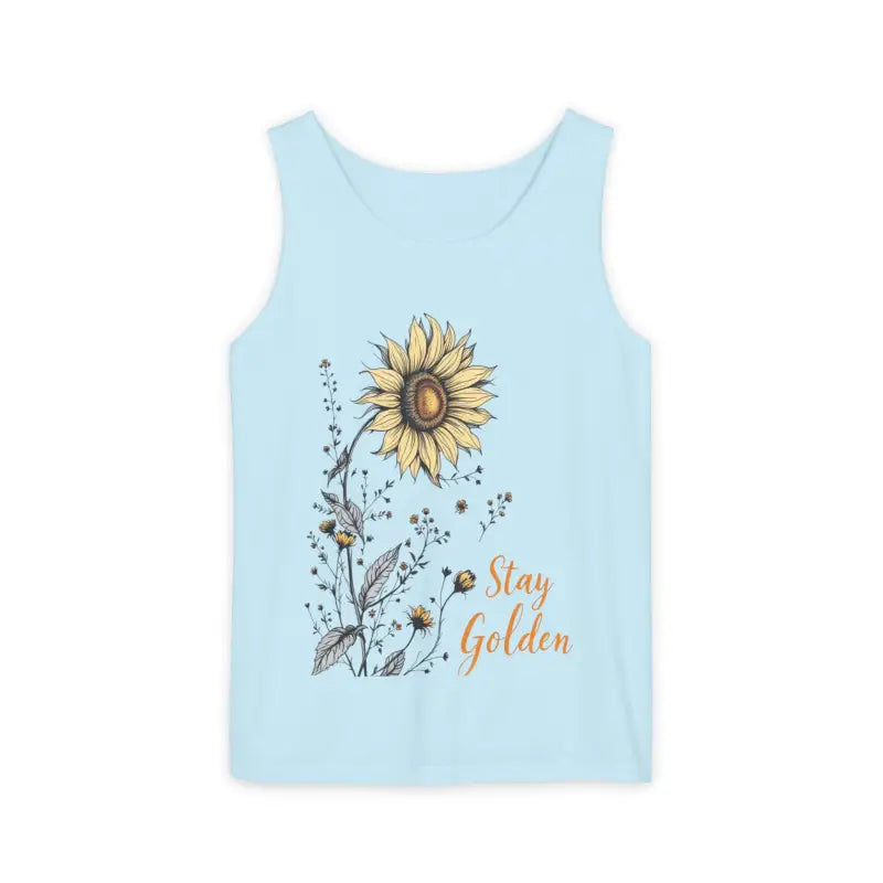 Ocean State Styles Stay Golden Sunflower Tank Top Floral