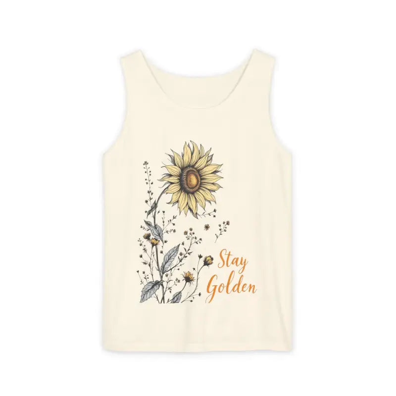 Ocean State Styles Stay Golden Sunflower Tank Top Floral