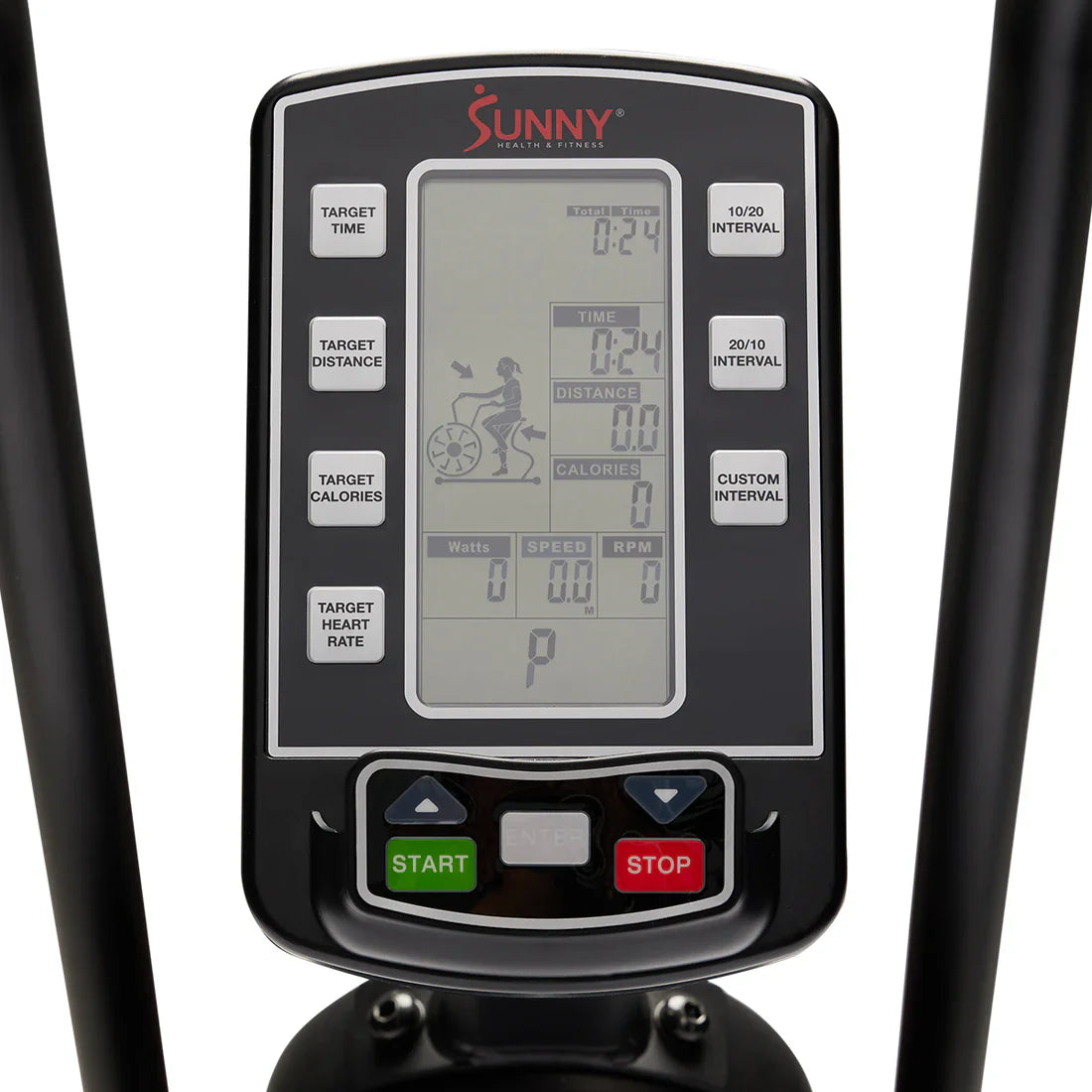 Tornado Smart Premium Air Resistance Exercise Bike by Sunny Health & Fitness