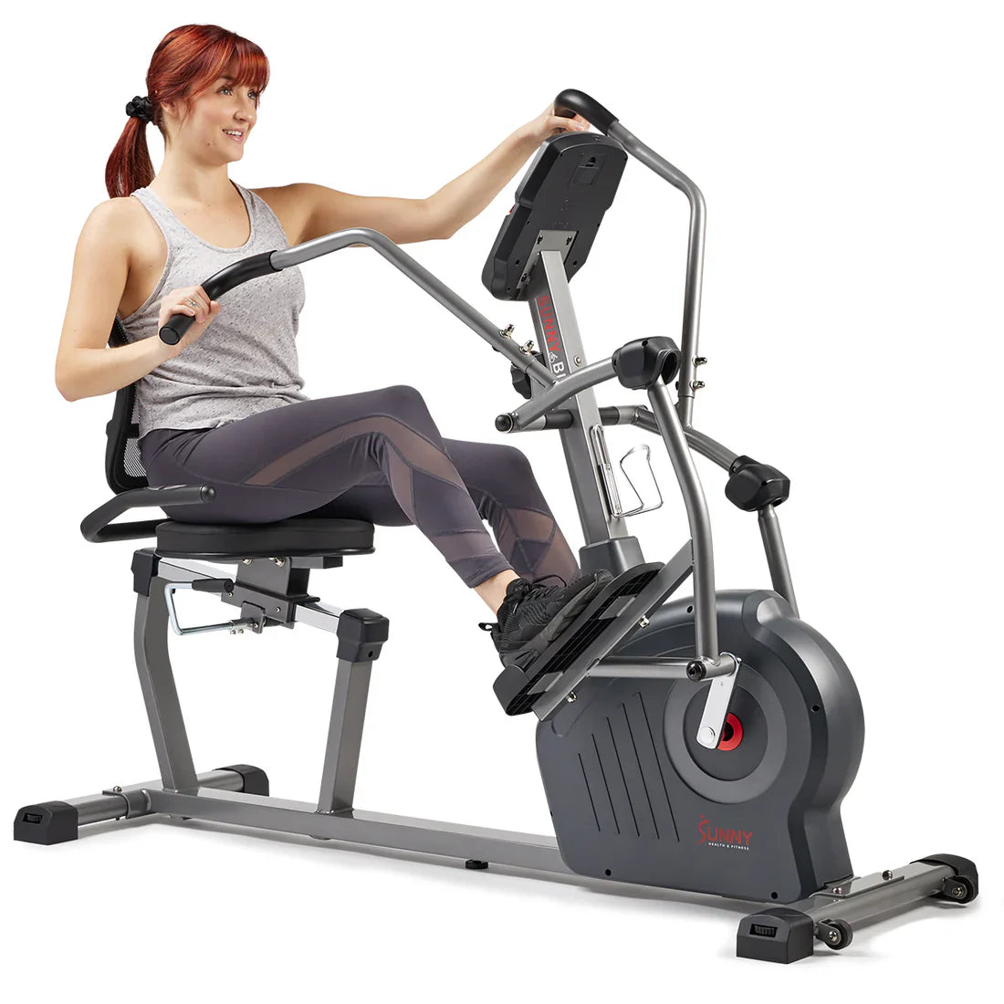 Smart Programmable Electro-Magnetic Resistance Recumbent Elliptical Cross Trainer