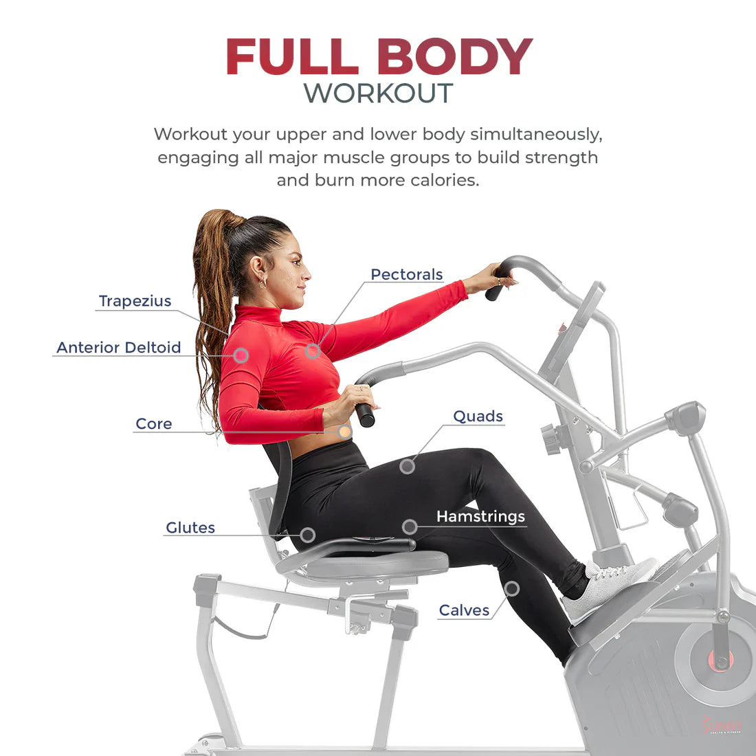 Smart Programmable Electro-Magnetic Resistance Recumbent Elliptical Cross Trainer