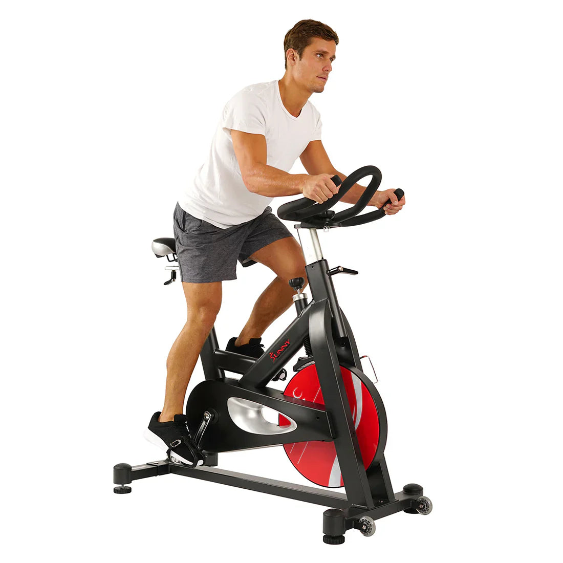 Evolution Pro Magnetic Belt Drive Heavy Duty Indoor Cycling Bike by Sunny Health & Fitness