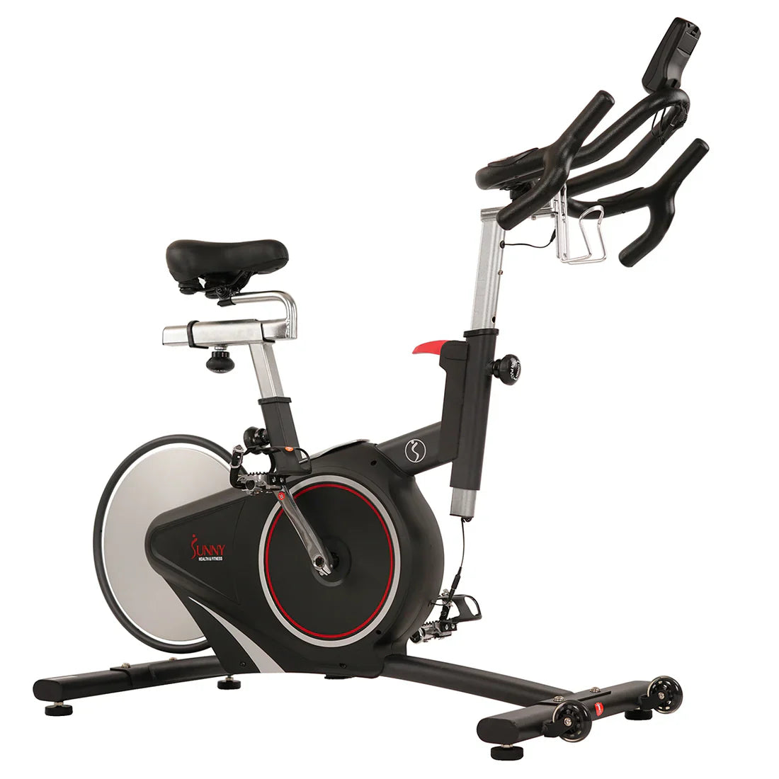 Magnetic Rear Belt Drive Stationary Bike by Sunny Health & Fitness