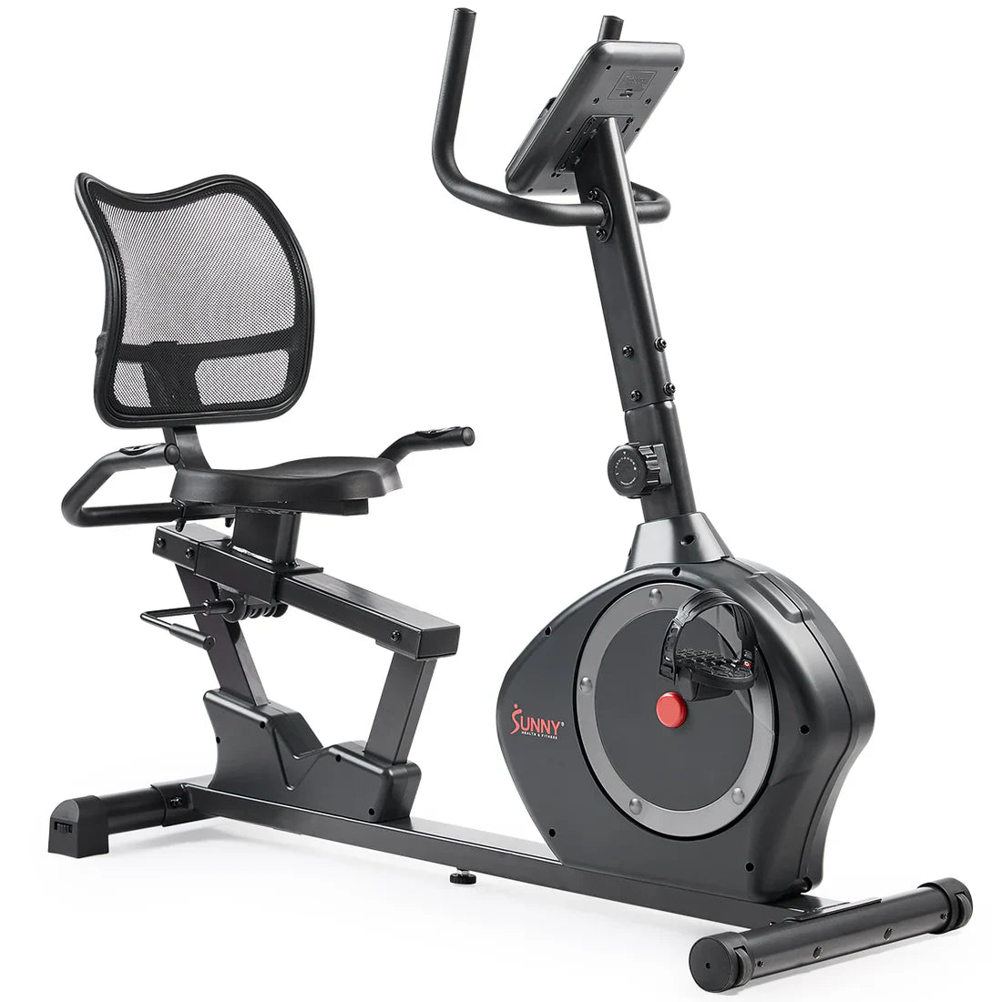 Smart Programmable 16 Levels Resistance Recumbent Exercise Bike by Sunny Health & Fitness