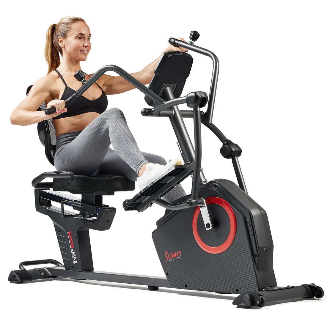 Smart Programmable Electro-Magnetic Resistance Recumbent Elliptical Cross Trainer