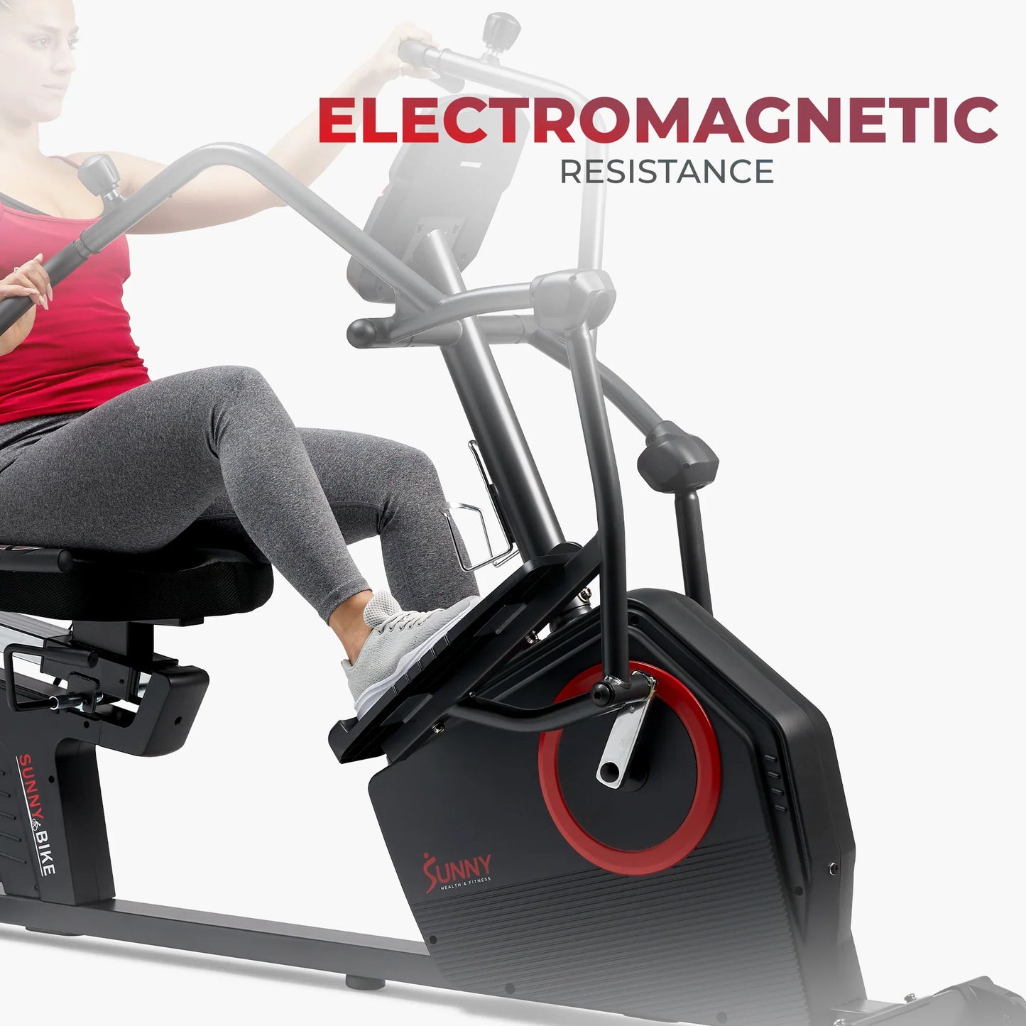 Smart Programmable Electro-Magnetic Resistance Recumbent Elliptical Cross Trainer
