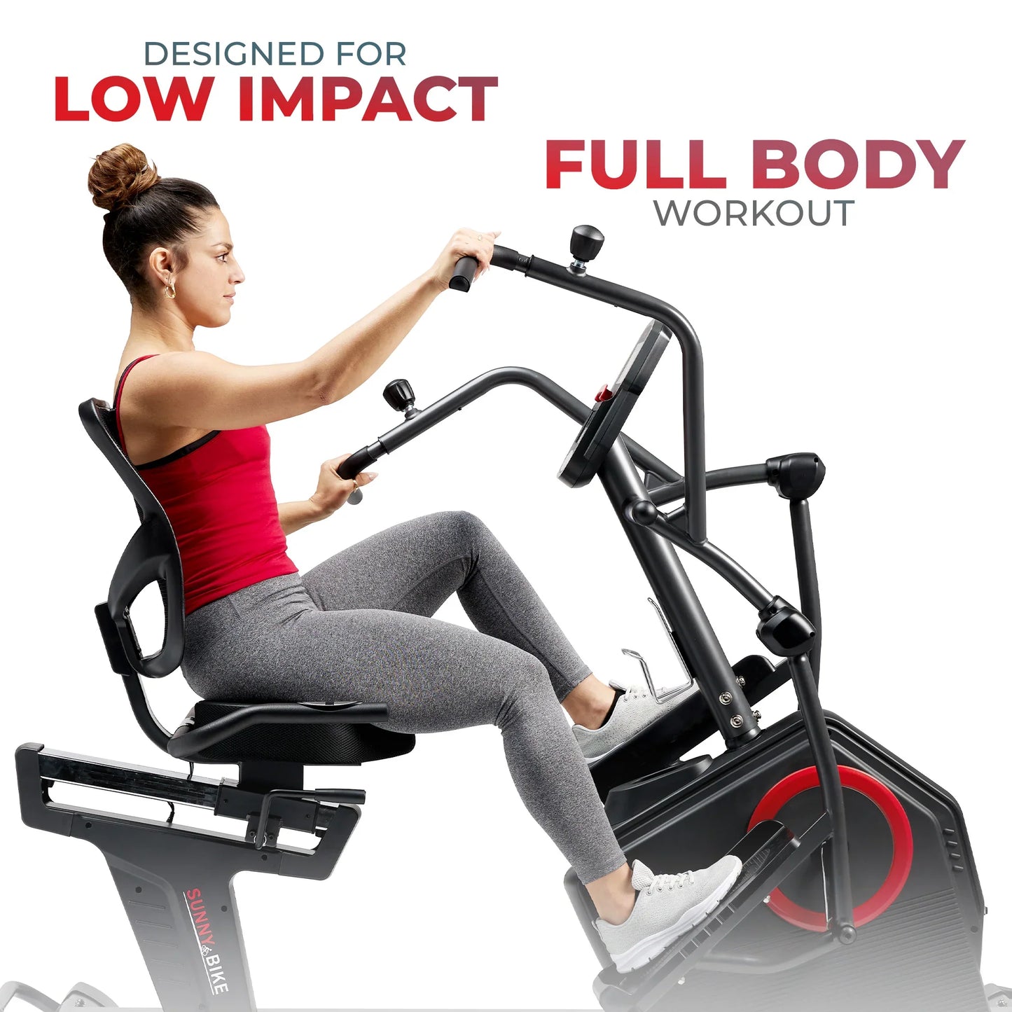 Smart Programmable Electro-Magnetic Resistance Recumbent Elliptical Cross Trainer