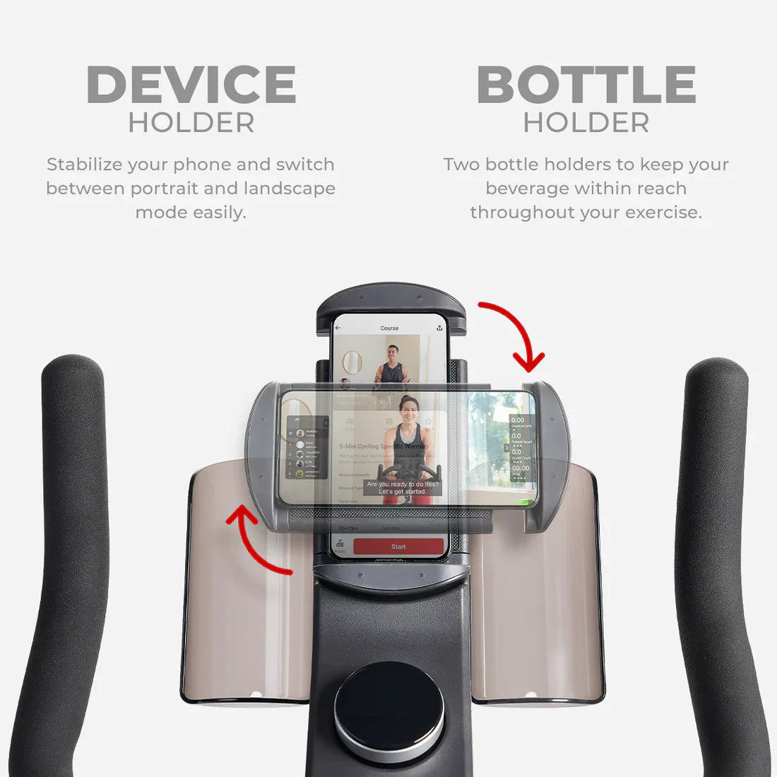Tryden Connected Magnetic Cycle Bike by Sunny Health & Fitness