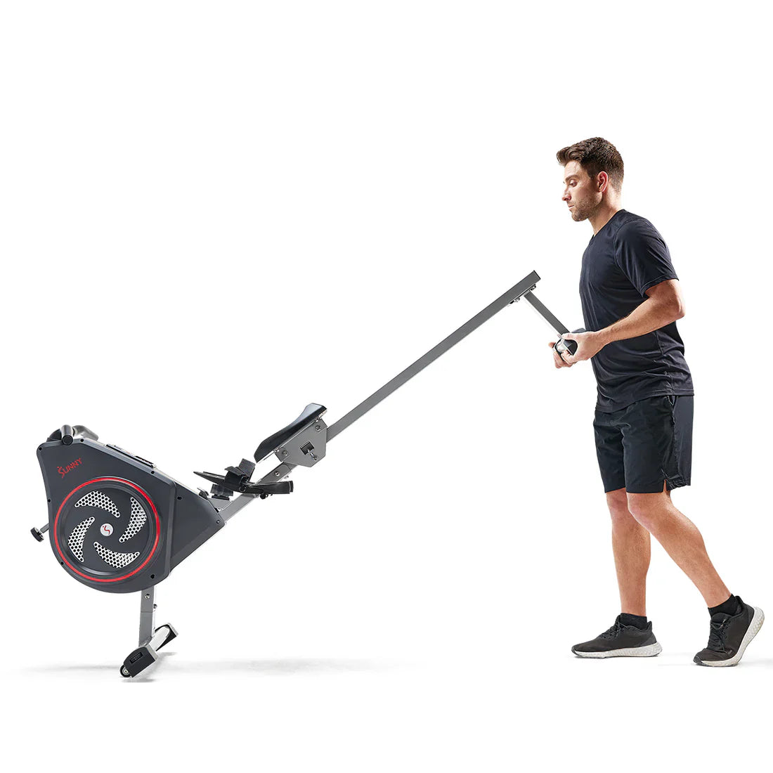 Air and Magnetic Resistance Exercise Rowing Machine by Sunny Health & Fitness