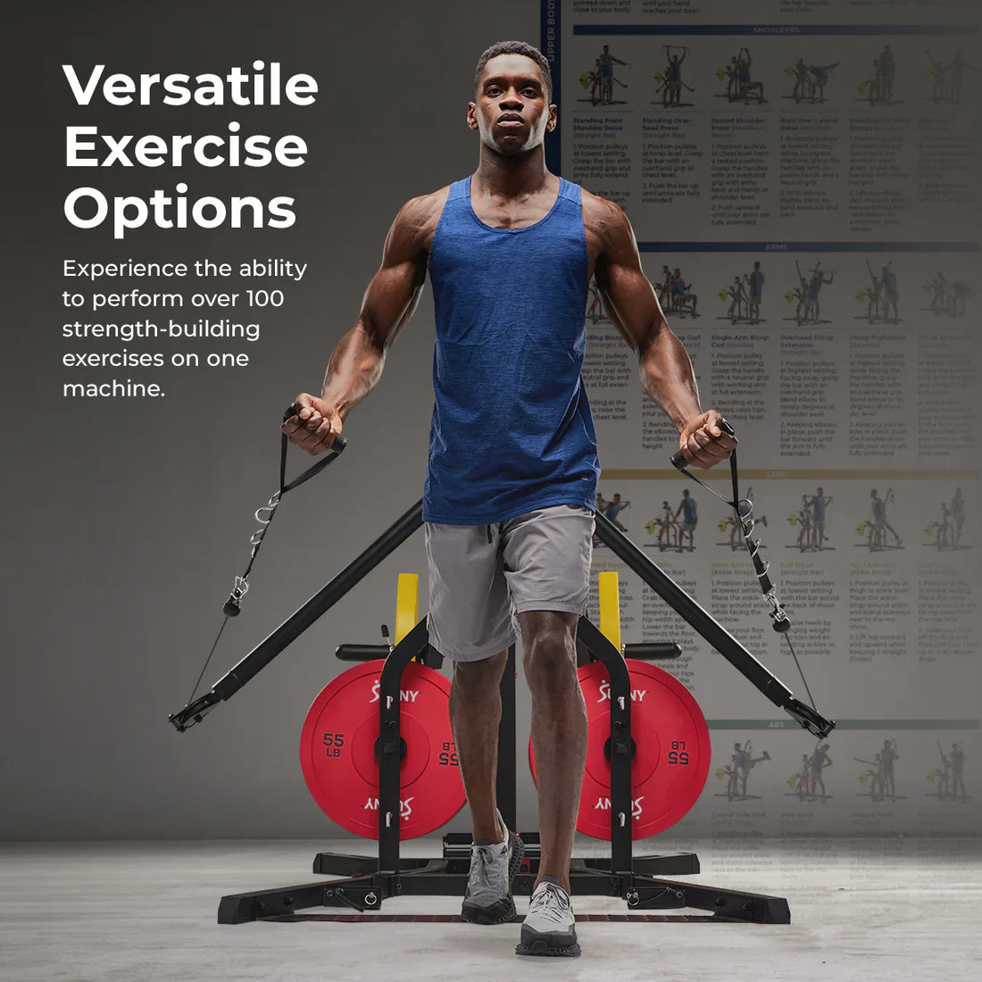 Multifunctional Strength Training Home Gym by Sunny Health & Fitness