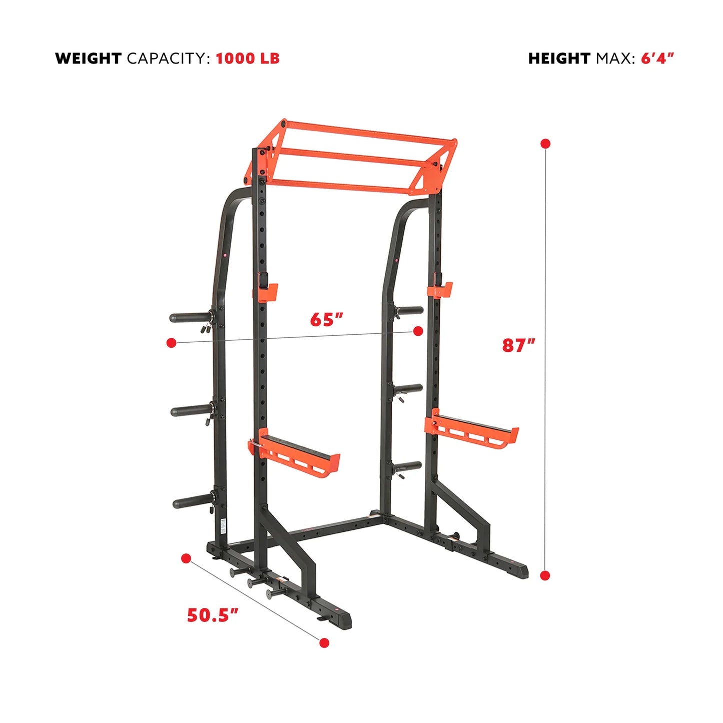 Power Zone Premium Heavy Duty Multifunction Squat Power Rack
