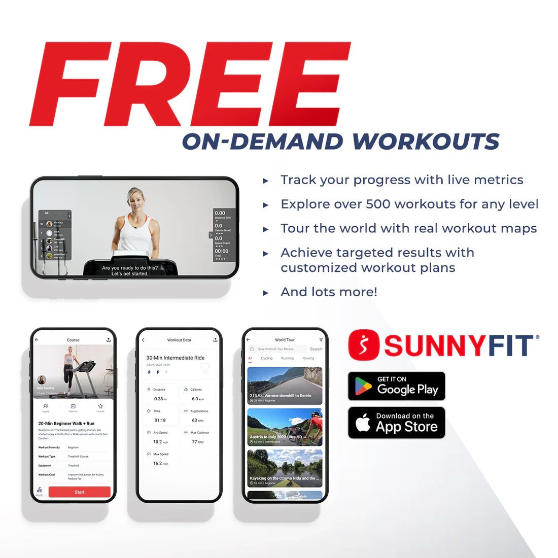 Astra Elite Premium Auto Incline Smart Treadmill by Sunny Health & Fitness