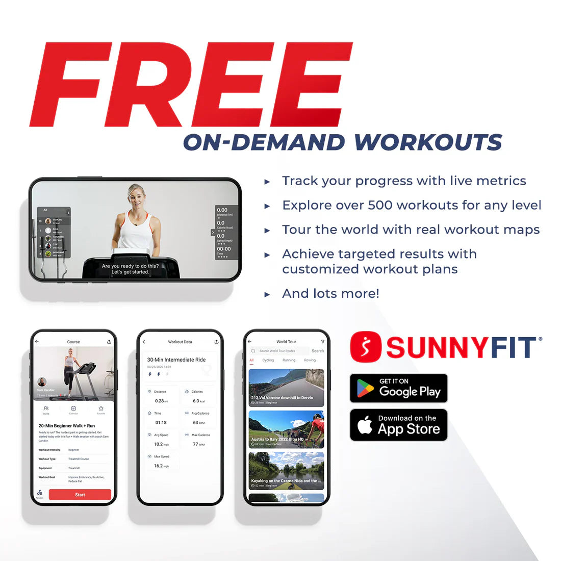 Astra Elite Premium Auto Incline Smart Treadmill by Sunny Health & Fitness