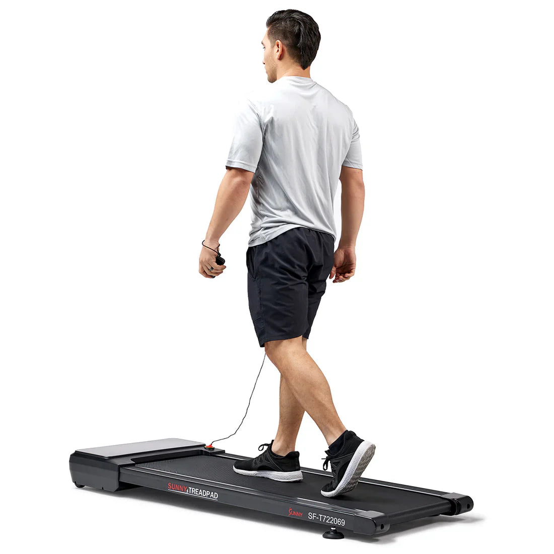 Pacer 2 in 1 Auto Incline Under Desk Walking/Running Smart Treadmill by Sunny Health & Fitness
