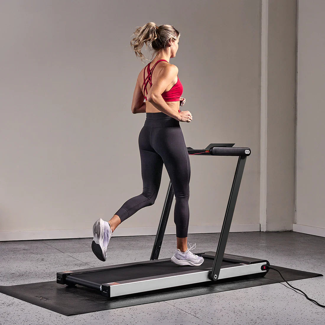 Space Saving Commercial Treadmill, Slim Motorized Asuna by Sunny Health & Fitness