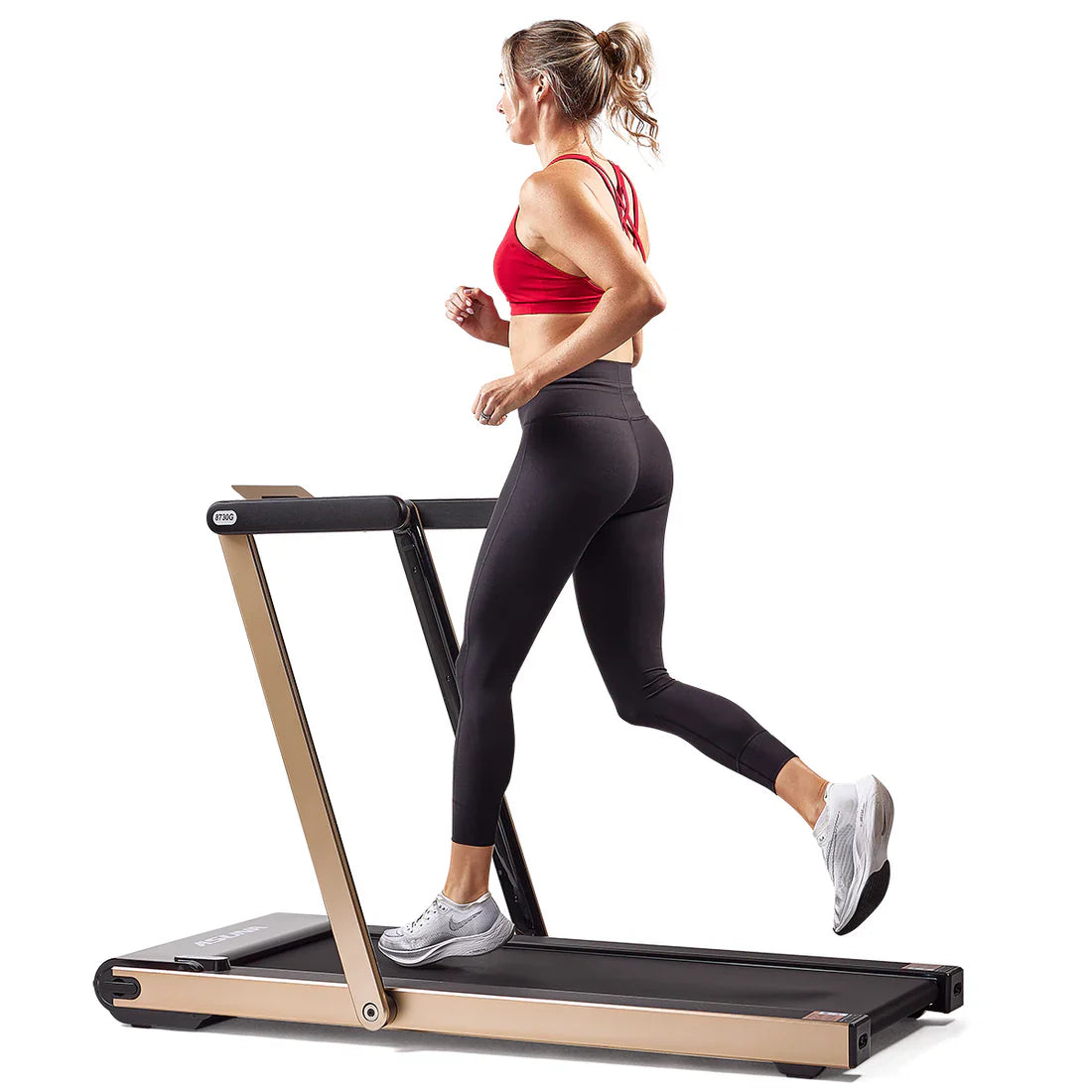 Space Saving Commercial Treadmill, Slim Motorized Asuna by Sunny Health & Fitness