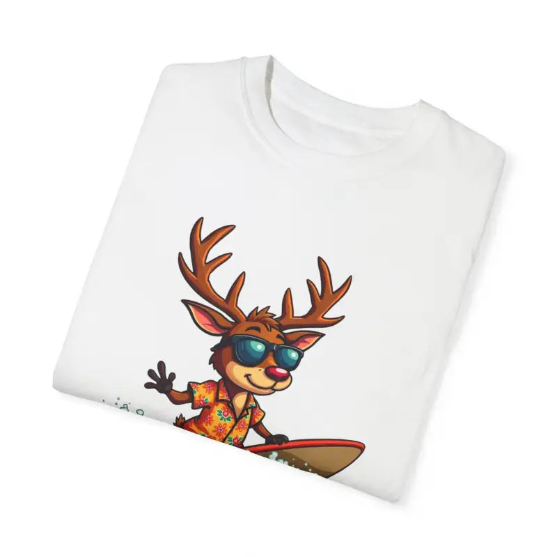 Ocean State Styles T Shirt Surfing Reindeer Gift Edition
