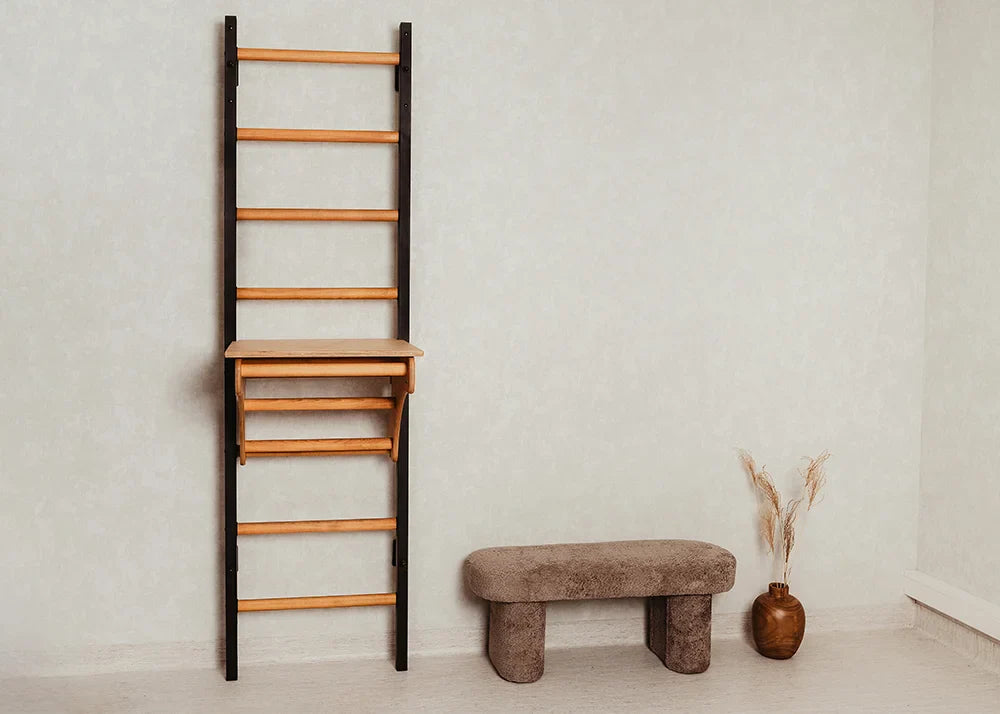 BenchK 212 Home Gymnastics Ladder with Accessories and Removable Desk