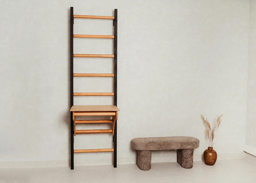 BenchK 212 Home Gymnastics Ladder with Accessories and Removable Desk