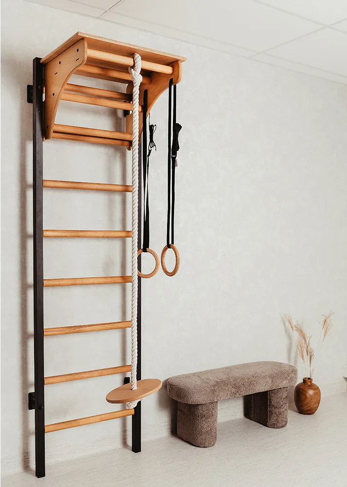 BenchK 212 Home Gymnastics Ladder with Accessories and Removable Desk