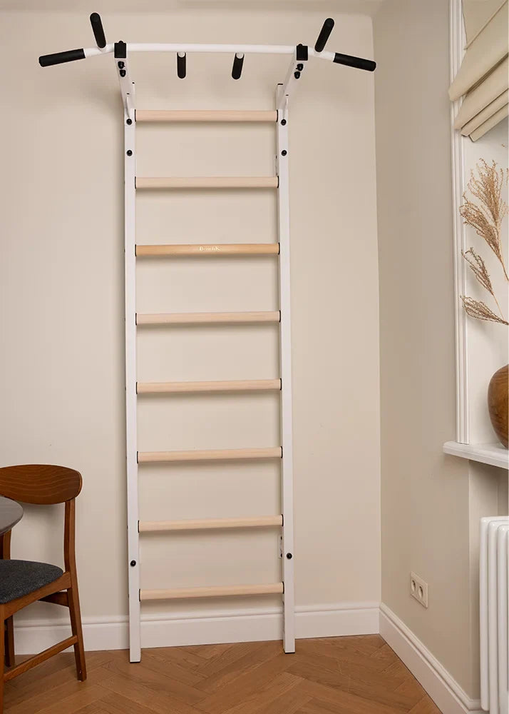 BenchK 221 Gymnastic Wall Bars with Ring and Swing Accessories