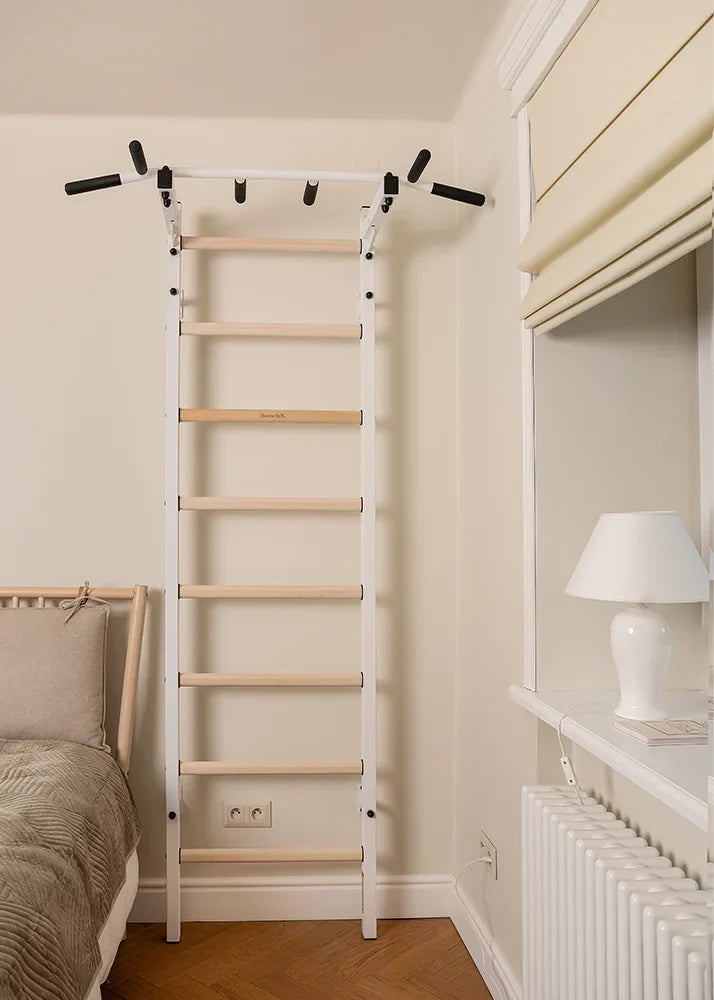BenchK 221 Gymnastic Wall Bars with Ring and Swing Accessories