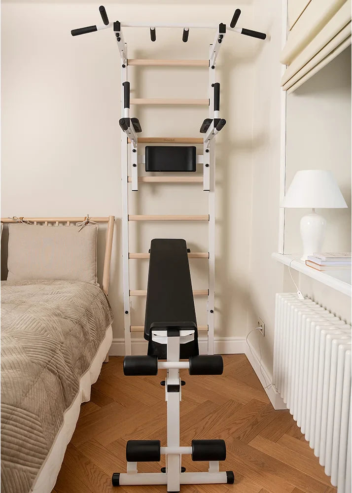 BenchK 223 Gymnastic Wall Bars, Pull-Up Bar, and Workout Bench