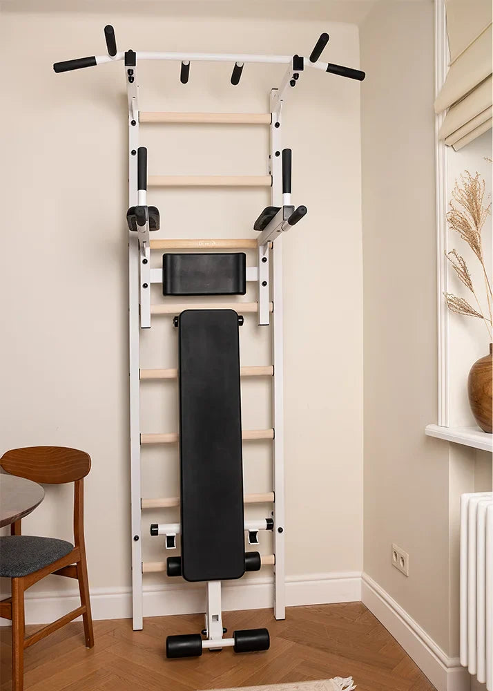 BenchK 223 Gymnastic Wall Bars, Pull-Up Bar, and Workout Bench