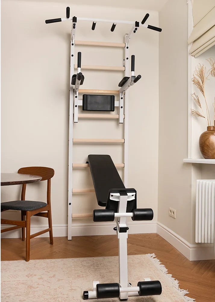BenchK 223 Gymnastic Wall Bars, Pull-Up Bar, and Workout Bench
