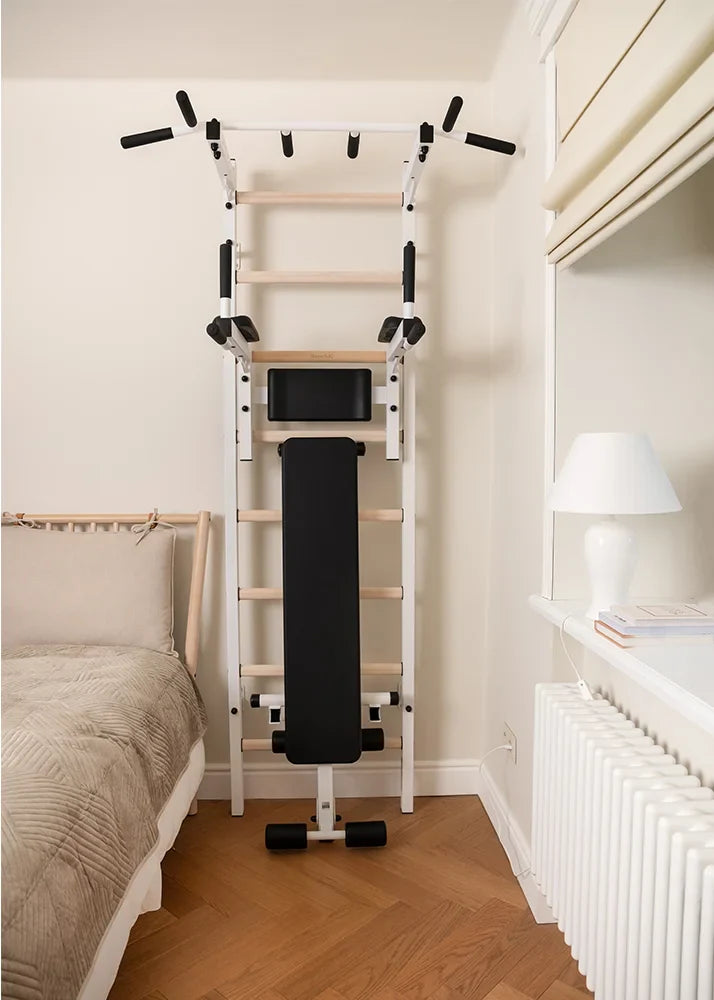 BenchK 223 Gymnastic Wall Bars, Pull-Up Bar, and Workout Bench