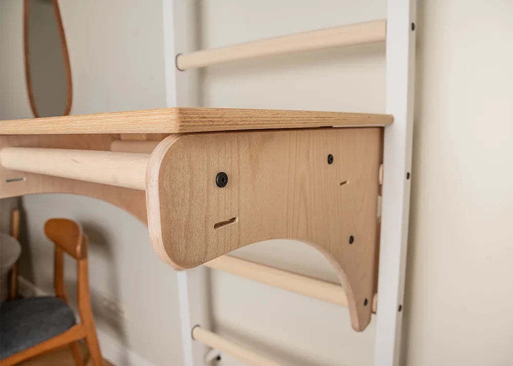 BenchK 712 Wall Bars with BenchTop Desk and Pull-Up Bar