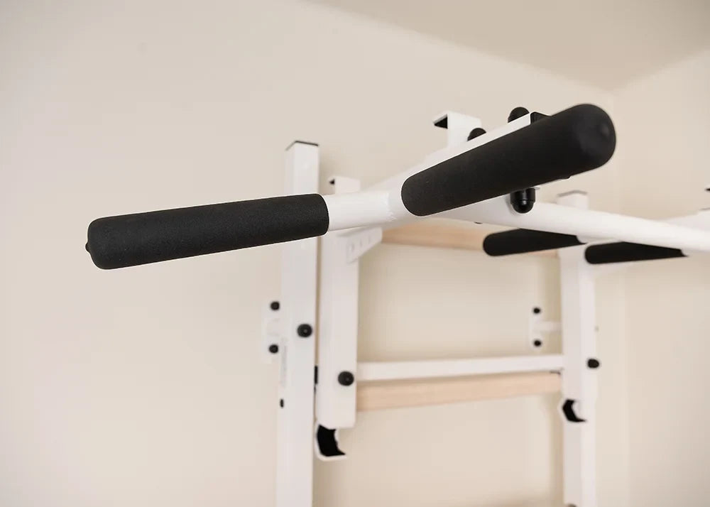BenchK 231 Gymnastic Wall Bars with Convertible Pull-up Bar / Barbell Holder