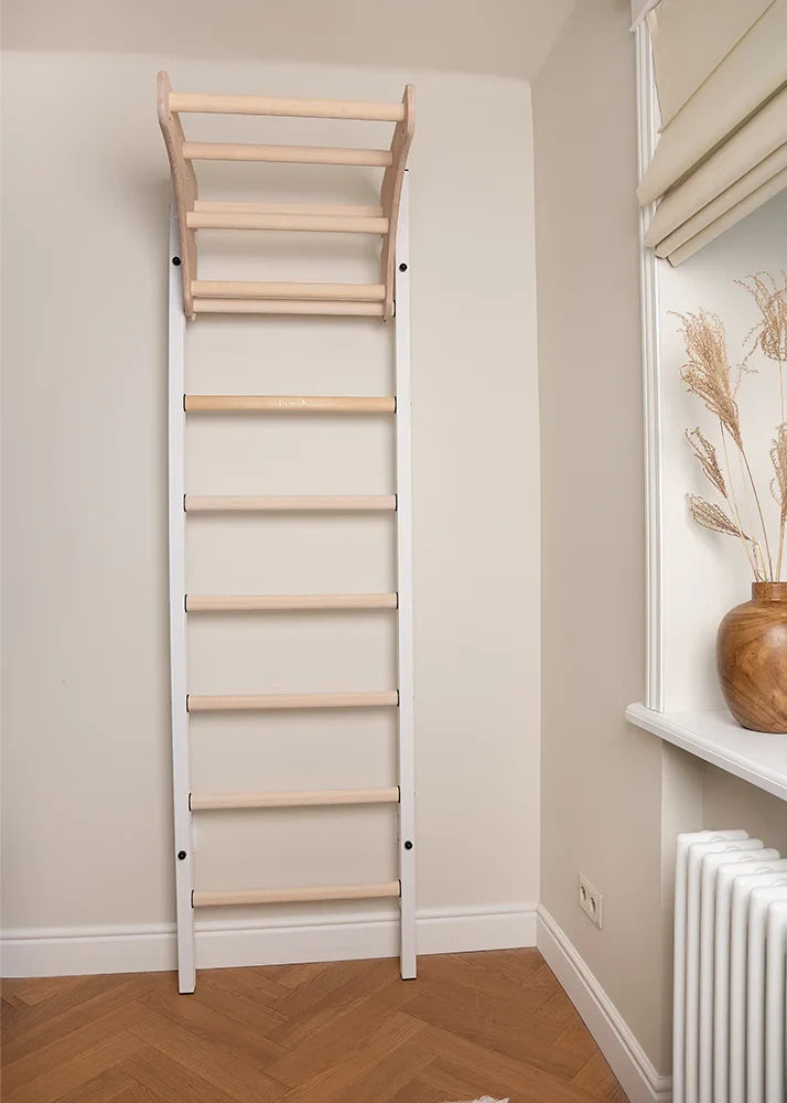 BenchK 211 Gymnastic Wall Bars with Ring and Swing Accessories