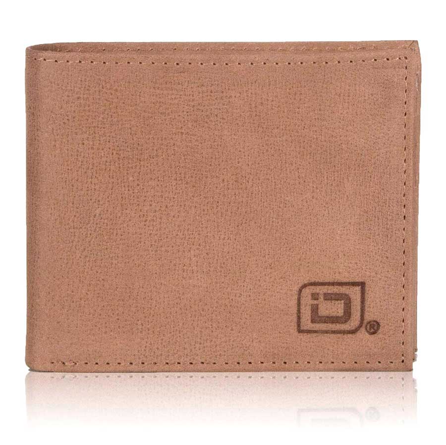 Mens RFID 10 Slot Bifold Wallet with ID Window