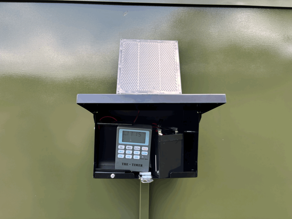 Steel Outdoors 2000 LB Capacity Tank Automatic Spin Feeder